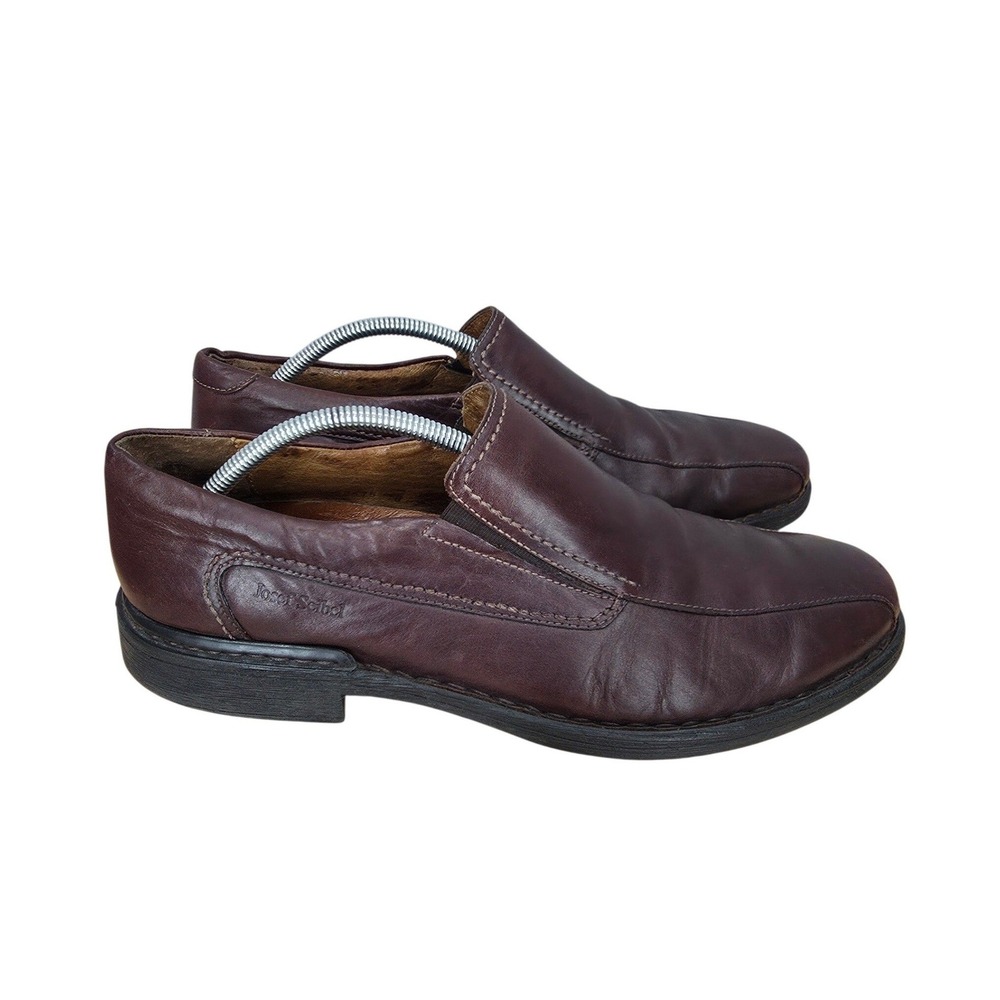 Josef Seibel Loafers Mens 11 - 11.5 45 Brown Leather Bicycle Toe Slip On Casual